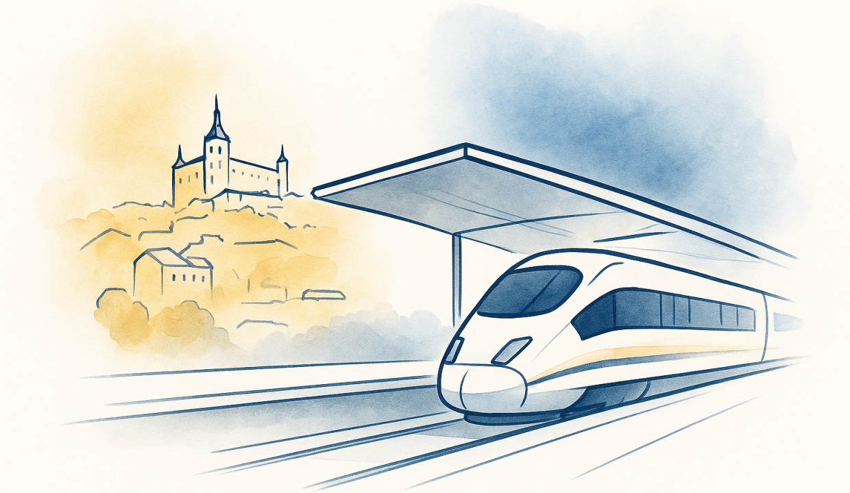 vivir en Toledo y trabajar en Madrid, estación de tren de Toledo